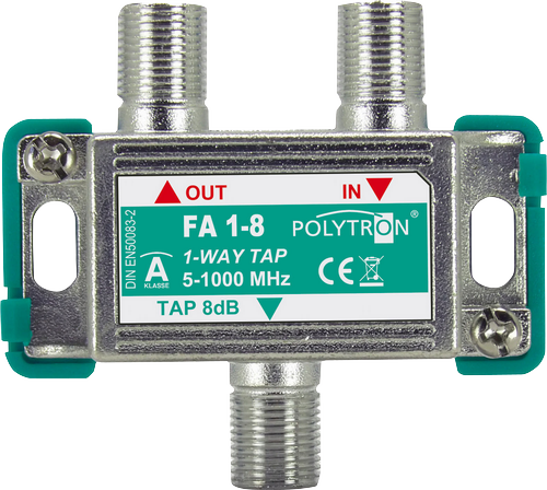 1-fach-Abzweiger 8,5 dB Abzweigdämpfung