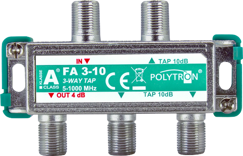 3-fach-Abzweiger 10 dB Abzweigdämpfung
