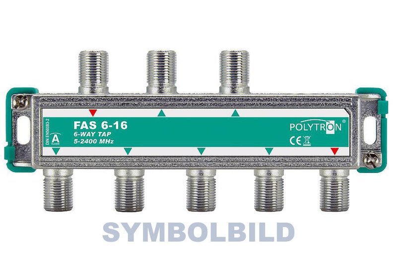 6-fach-Abzweiger 12 dB Abzweigdämpfung