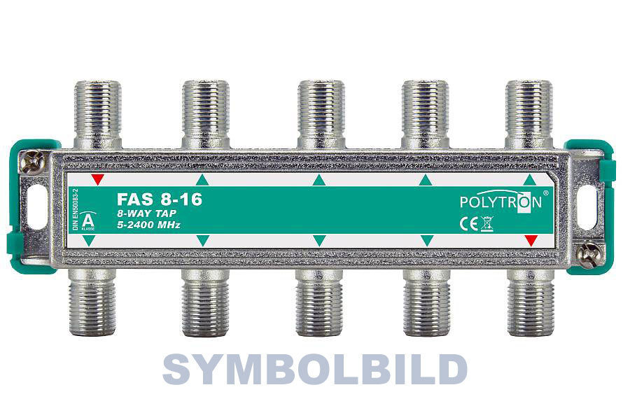 8-fach-Abzweiger 12 dB Abzweigdämpfung