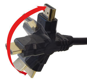 HDMI Kabel 1,5m / beide Stecker knickbar