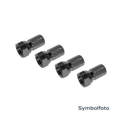 F-Stecker schraubbar 4,0/1,9mm.
