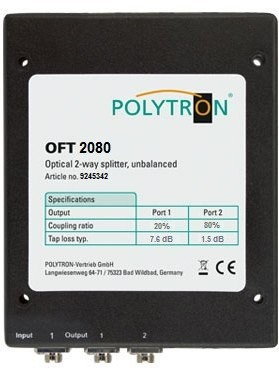 OPMOFT2080 20/80 Asymmetrische 2-fach Verteiler