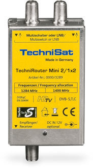 Einkabel Aufstecklösung für 2 Receiver von Technisat