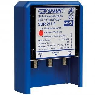 Hochwertiger DiSEqC 2-1 Schalter im Wetterschutzgehäuse