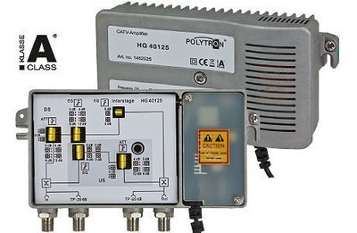 1 GHz-Hausanschlussverstärker mit integriertem Rückkanal, Einstellungen über Jumper