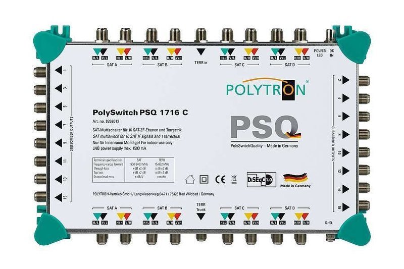 PSQ 1716 P  MULTISCHALTER 17/16, AKTIV, MIT NT