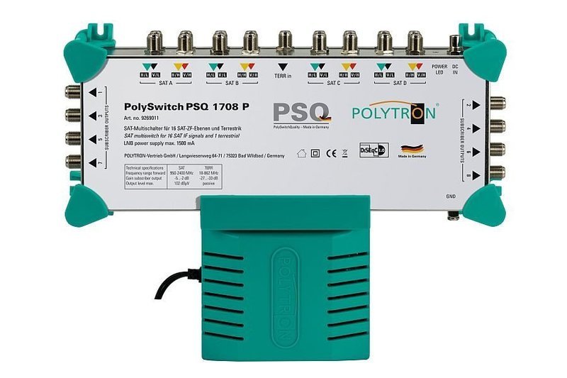 PSQ 1708 P  MULTISCHALTER 17/8, AKTIV, MIT NT