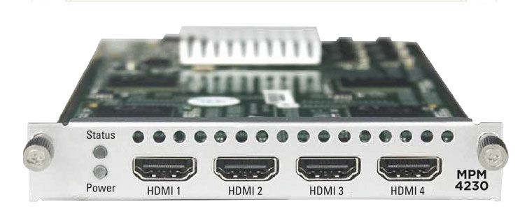 MPM 4230 -"4 Kanal HDMI Encoder H.264/H.265, HEVC,  4 Eingänge in IP-TS, 1 Steckplatz" für MPX