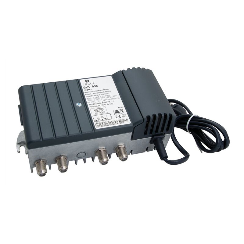 Triax GHV 935 Verstärkung  vorwärts 35 dB, rückwärts 24/30 dB, max.