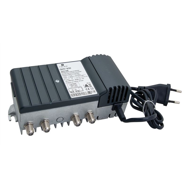 Triax GHV 930 Verstärkung  vorwärts 30 dB, rückwärts 22/24 dB, max.