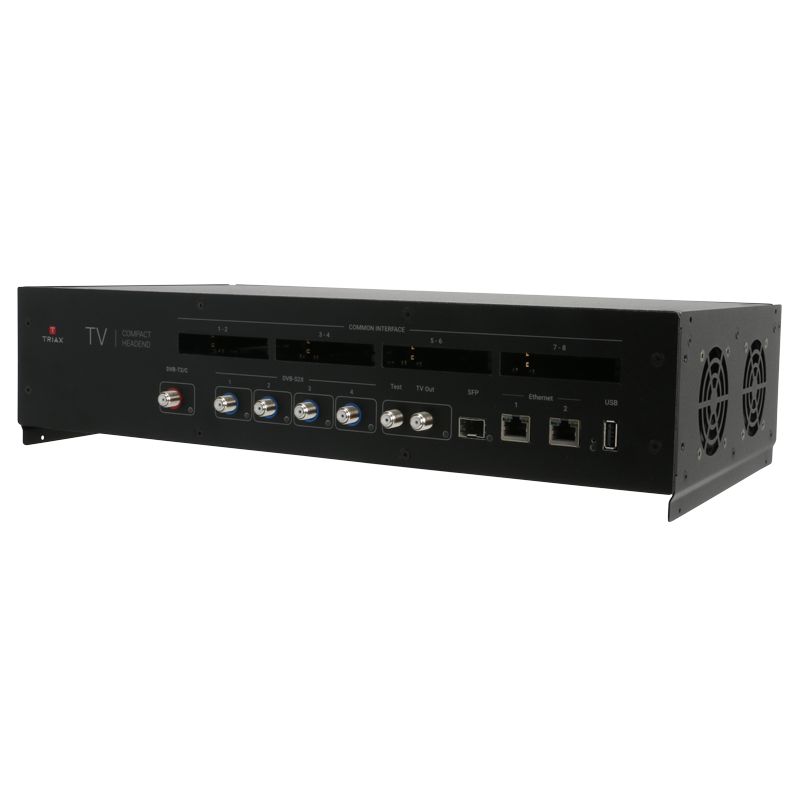 TDcH 16S-I "Kompakt-Kopfstelle  16 x DVB-S2X auf 16 x QAM oder COFDM, 8 CI"