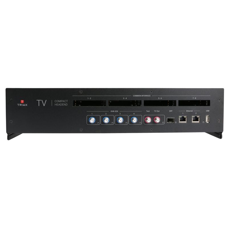 TDcH 16S-I "Kompakt-Kopfstelle  16 x DVB-S2X auf 16 x QAM oder COFDM, 8 CI"