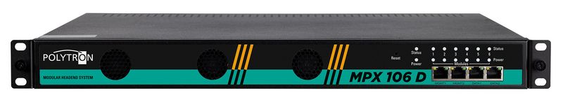 MPX 106 D Grundeinheit mit 6 Modulsteckplätzen, 4 x GbE Ports
