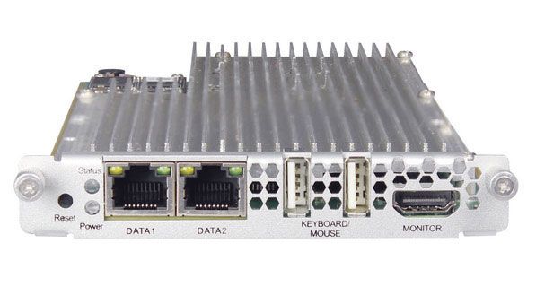MPM 1333 -Transcodermodul, das die Transcodierung zwischen verschiedenen Video-Komprimierungsstandards wie H.265, H.264 und MPEG-2 für MPX