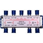 8-fach,F-Verteiler SAT 5-2400 MHz, 1xDC-Durchgang