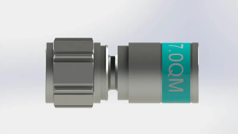 F-6-TD QM 7.0 SHORT F-Kompressionsstecker für 1.0/4.6 -  1.1/5.0 Kabel.