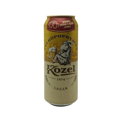 Velkopopovický Kozel Lezak Beer 4.6% Can 500ml Poland