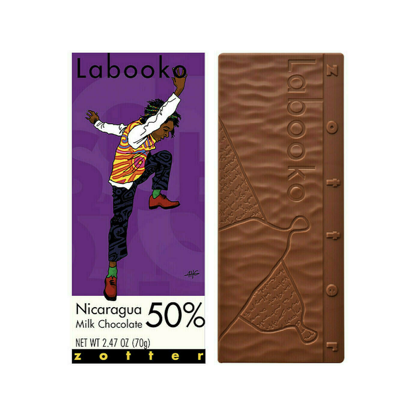 Zotter Labooko Nicaragua 50% Chocolate 2.47oz Austria