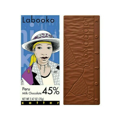 Zotter Peru 45% Milk Chocolate Austria 2.47oz