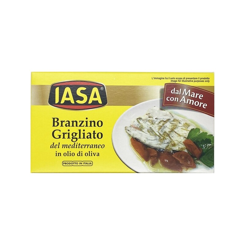 IASA Branzino Grilled Sea Bass in Olive Oil 2.57oz Italy