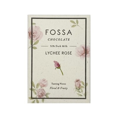 Fossa Lychee Rose 52% Dark Milk Chocolate 50g Singapore