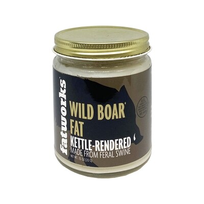 Wild Boar Fat Kettle Rendered 7.5oz