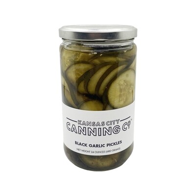 Black Garlic Pickles 24oz Kansas City