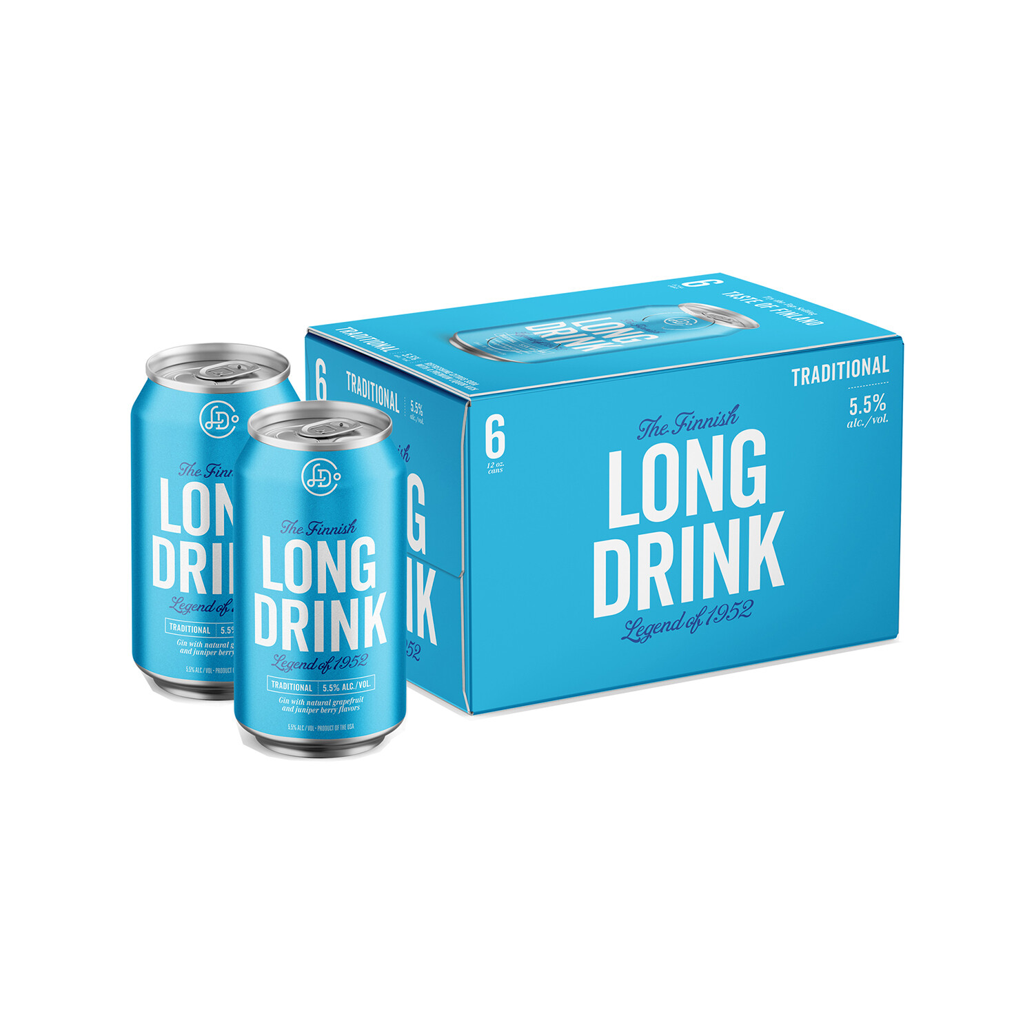 Long Drink Citrus Soda Can 5.5% 12oz x 6pk