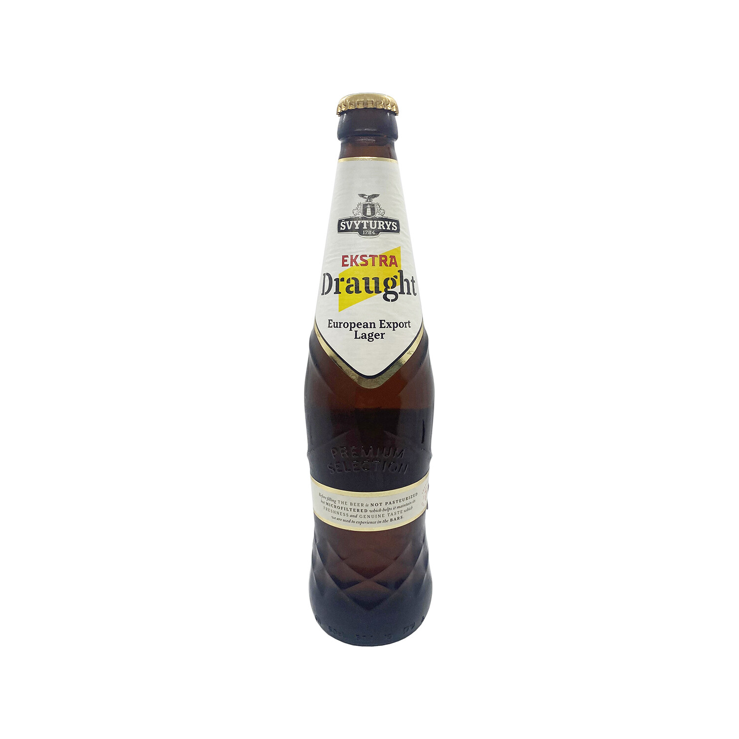 Svyturys Extra Draught Beer 5.2% alc. Lithuania 500ml
