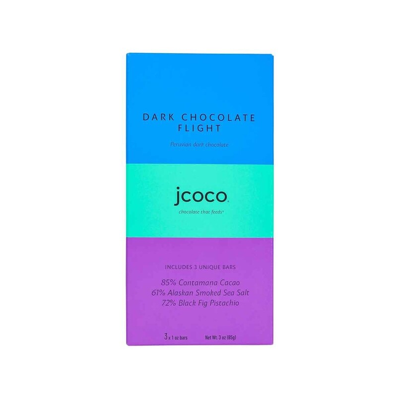 Jcoco Dark Chocolate Flight 3oz