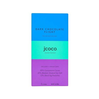 Jcoco Dark Chocolate Flight 3oz