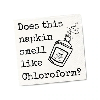 Twisted Wares Beverage Napkin Chloroform