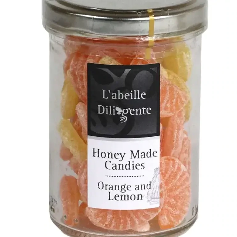 L&#39;abeille Diligente French Orange and Lemon Honey Candy 5.3oz France