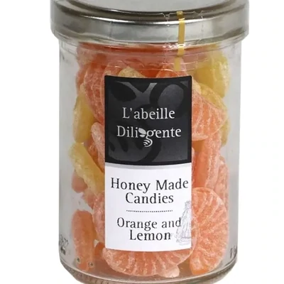 L'abeille Diligente French Orange and Lemon Honey Candy 5.3oz France