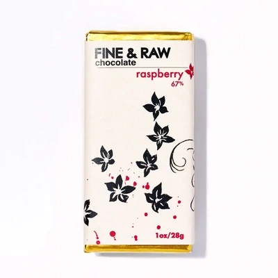 Fine & Raw Raspberry 67% Chocolate 1oz
