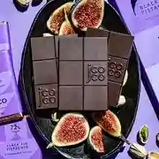 Jcoco 72% Dark Chocolate With Black Fig And Pistachio 1oz Peru