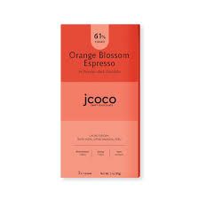 Jcoco Orange Blossom Espresso 61% Dark Chocolate 3oz Peru