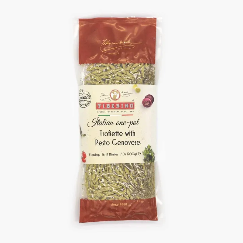 Tiberino Trofiette With Pesto Genovese 7oz Italy