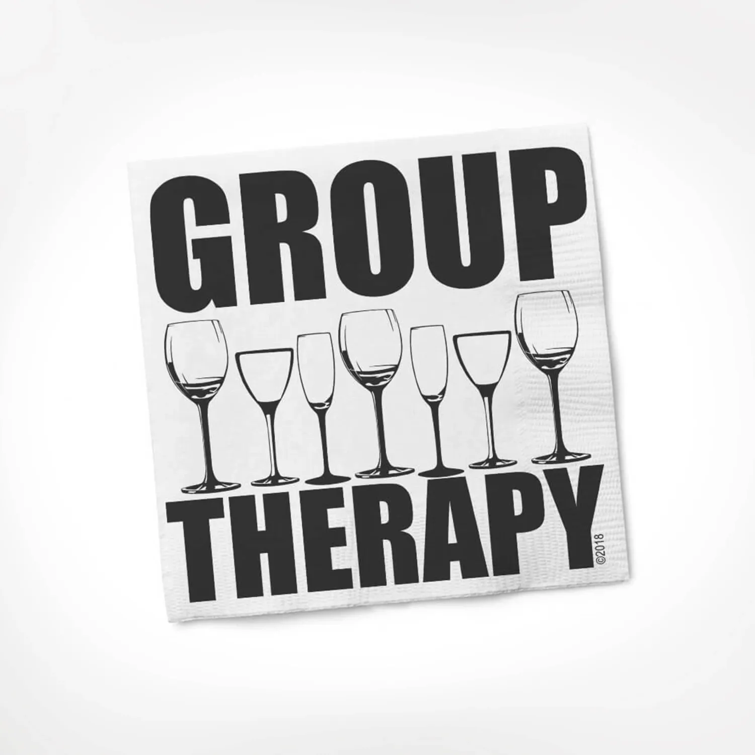 Twisted Wares Beverage Napkin Group Therapy