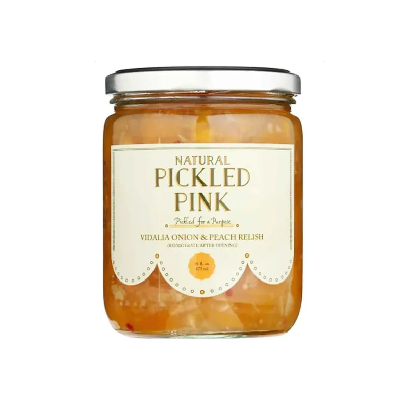 Pickled Pink Vidalia Onion And Peach Relish