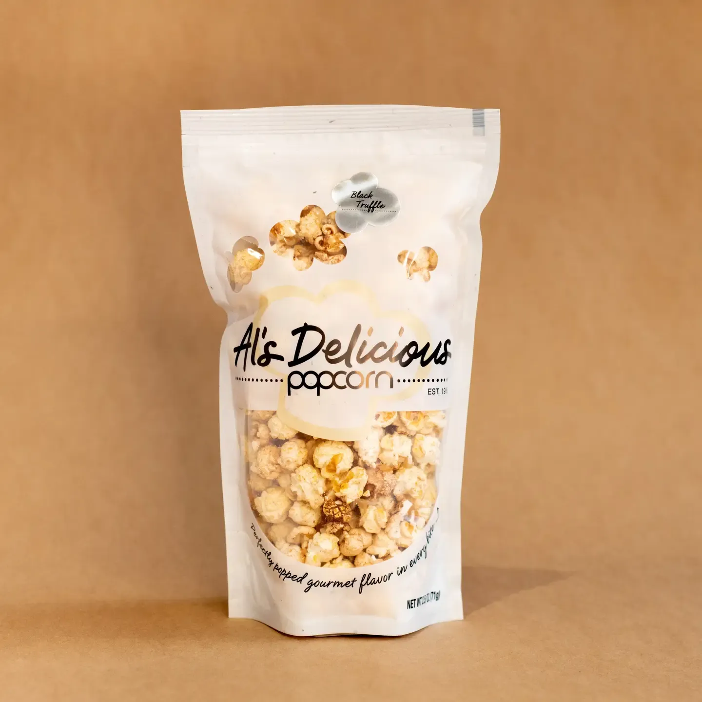Al&#39;s Delicious Popcorn Black Truffle 2.5oz