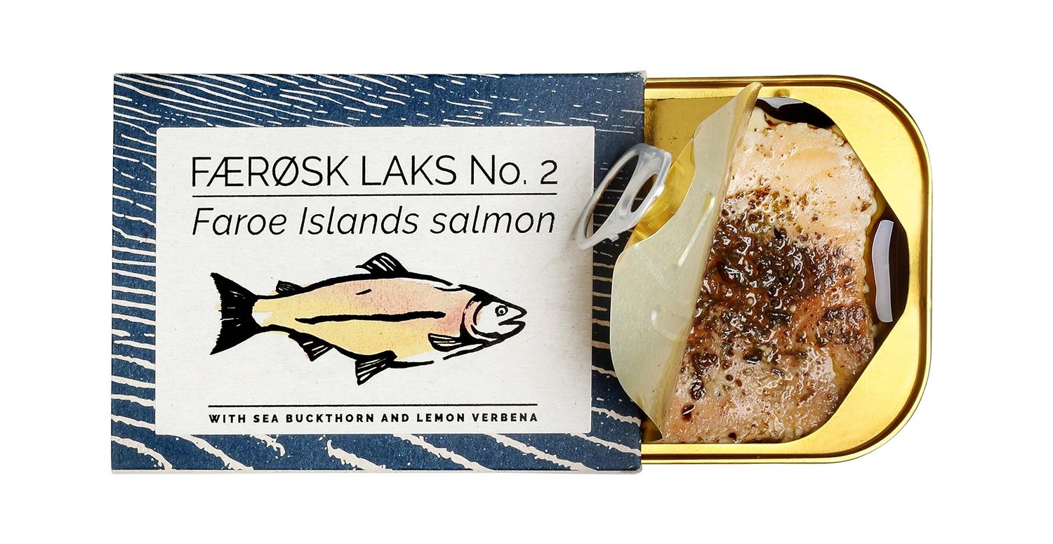 Fangst Færøsk Laks No. 2 Faroe Islands Salmon with Sea Buckhorn &amp; Lemon Verbena 110g