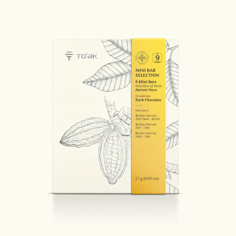 To&#39;ak Signature Selection 9 Mini Bars Ecuadorian Dark Chocolate 27g