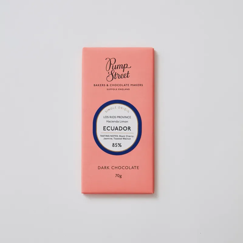 Pump Street Ecuador Hacienda Limon 85% Dark Chocolate 20g England