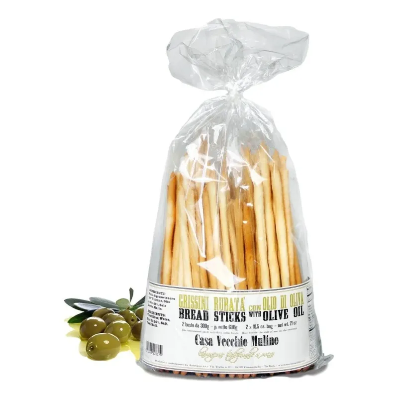 Casa Vecchio Grissini with Olive Oil 21oz