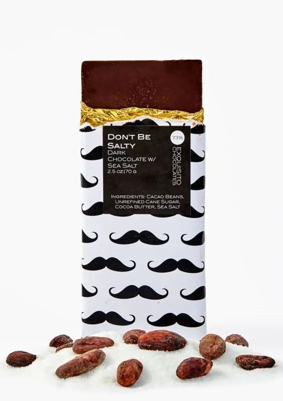 Exquisito Don&#39;t Be Salty 73% Dark Chocolate 2.5oz