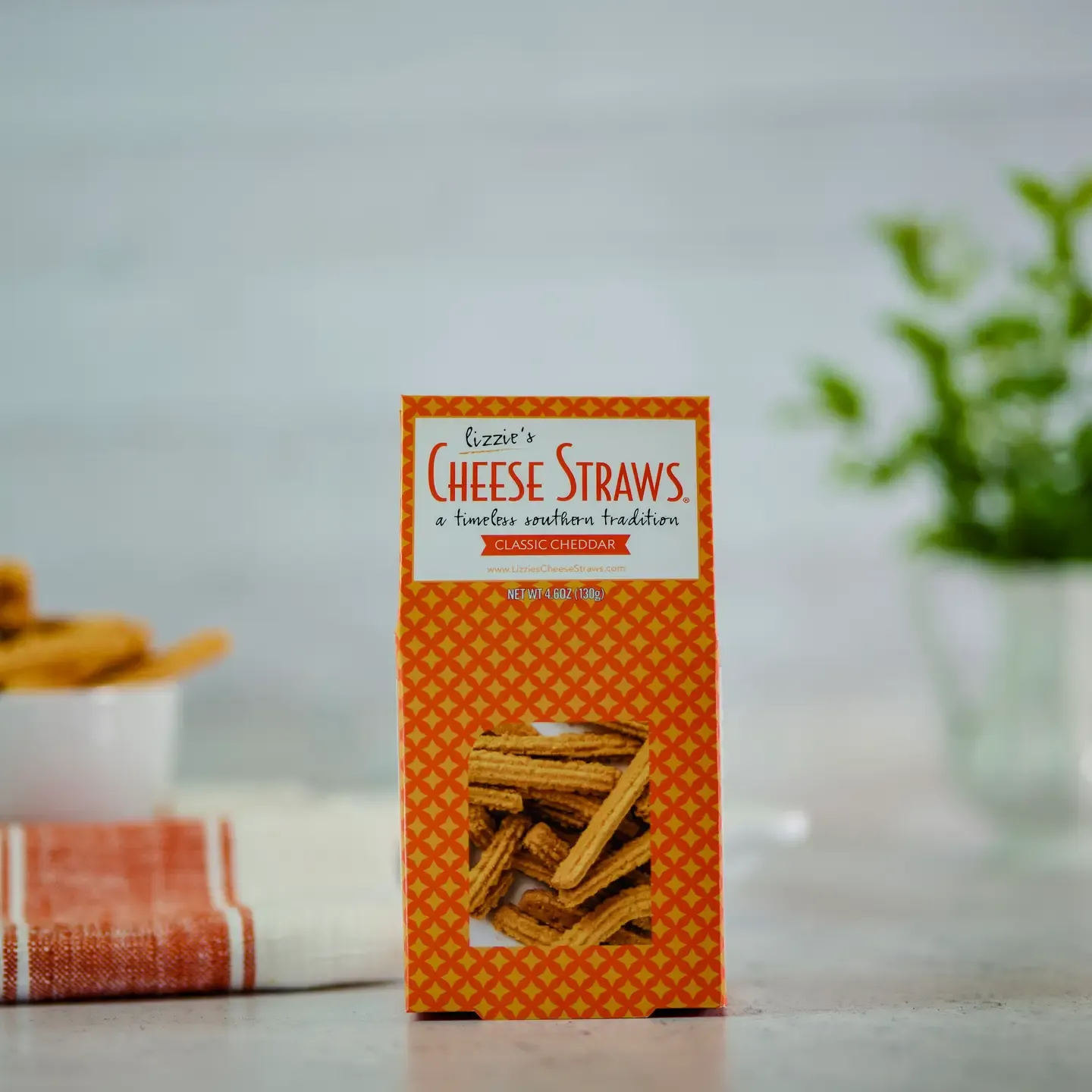 Lizzie&#39;s Cheese Straws - Classic Cheddar 4.6oz