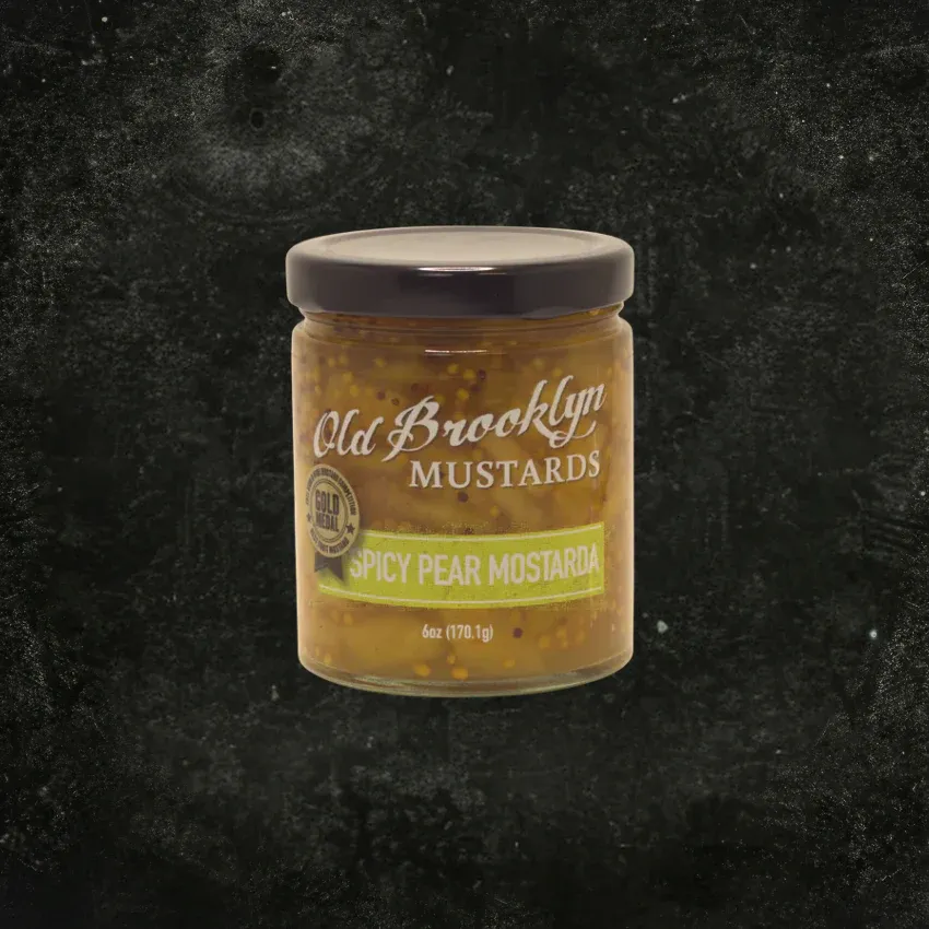 Old Brooklyn Mustard Spicy Pear Mostarda 6oz