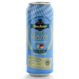 Tucher Helles Hefe Weizen Beer 5.2% Germany 500ml Can
